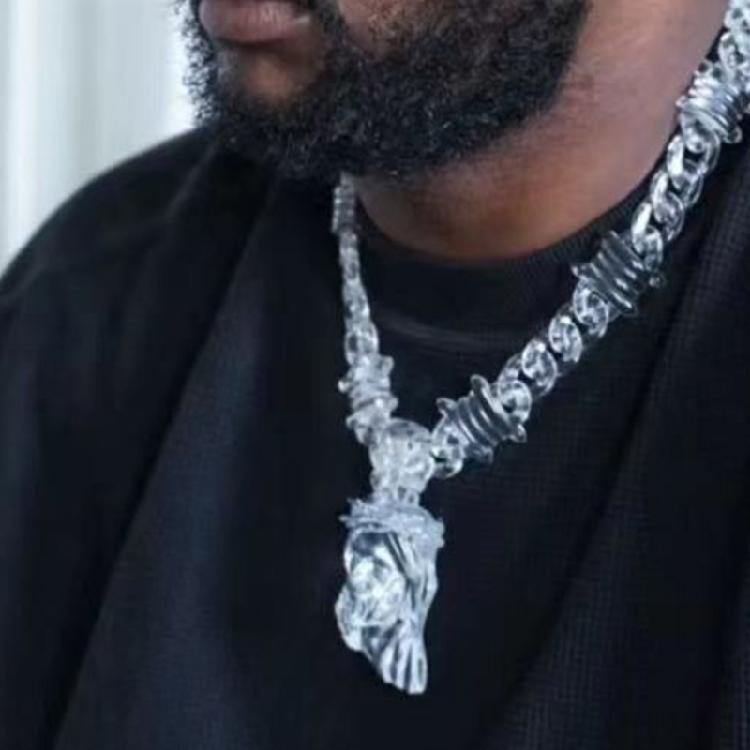 Acrylic Necklace Waterproof Necklace Clear Pendant Necklace Suitable for Fashion Individuals Seeking Unique Accessories