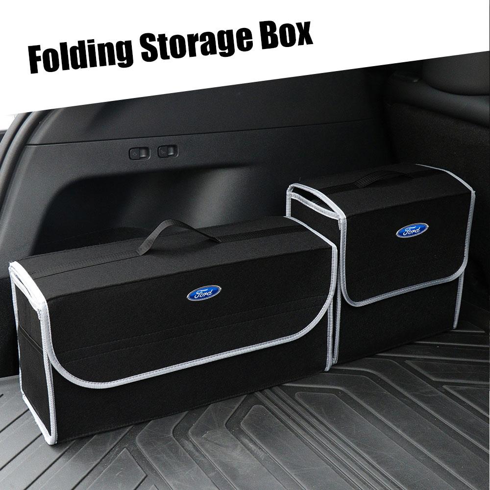 Car Trunk Large Capacity Sundries Storage Box Organizer Bag Tool Case For Ford Focus Mondeo Kuga Fiesta MK7 Escort Explorer Edge 2 4 MK2 MK4