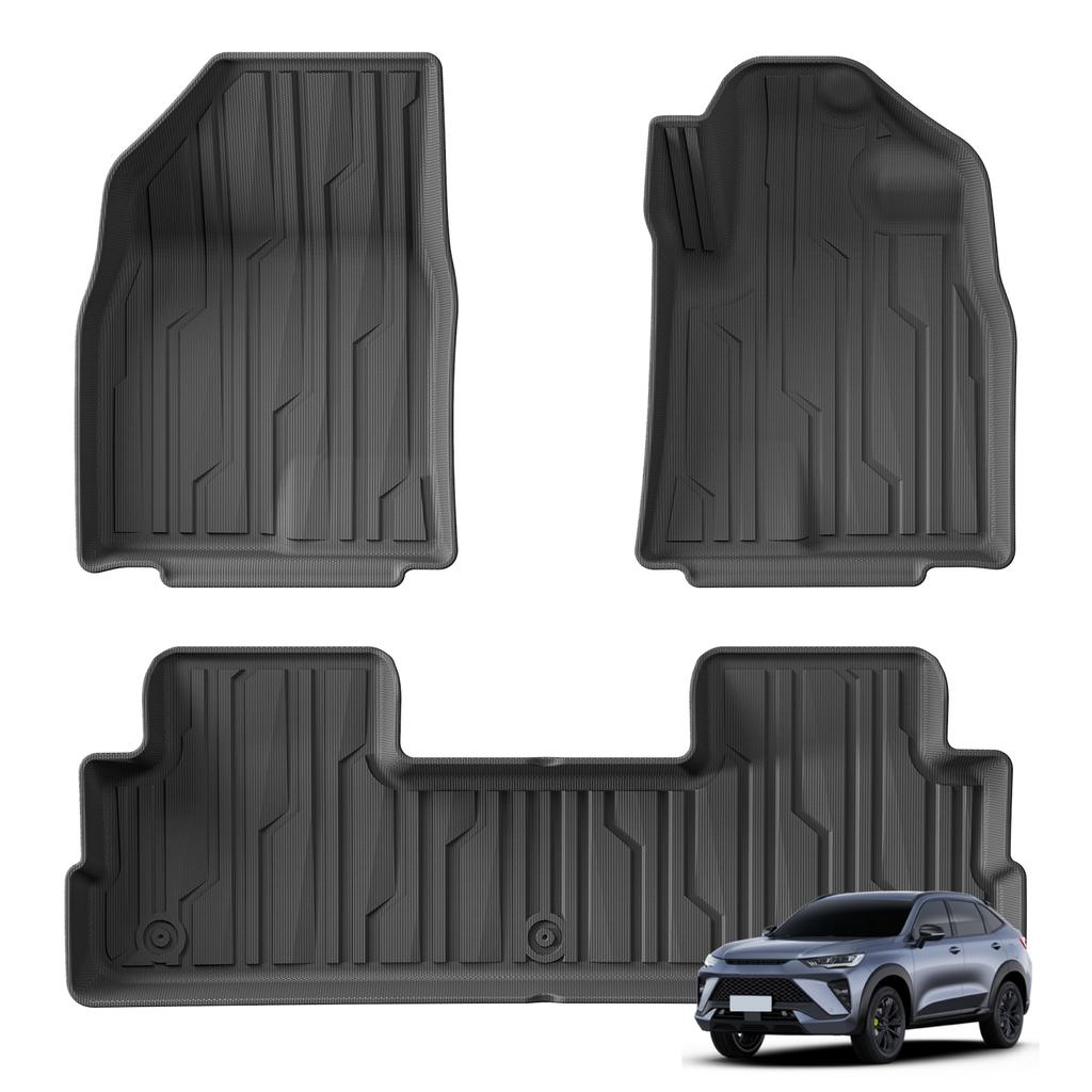 Smabee Right Drive for GWM Haval H6 HEV 2023 2024 (Rear Floor No Middle Tunnel) TPE Car All-weather Floor Mats Accessoreis