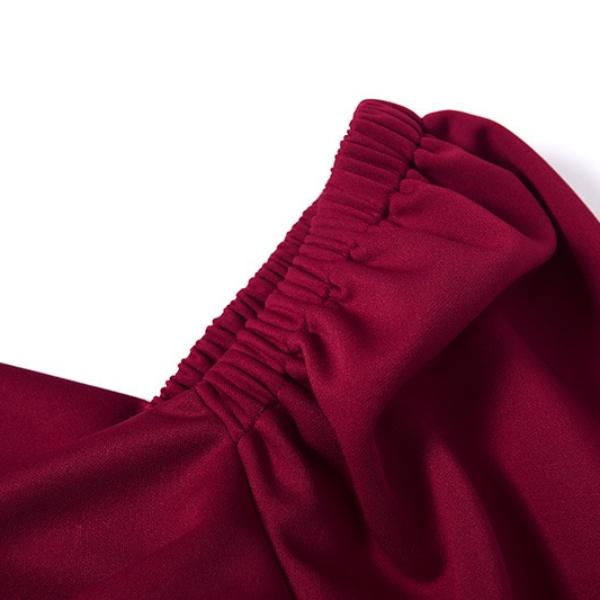 Sexy reines schulterfreies, figurbetontes Kleid mit V-Ausschnitt für Damen, Clubwear, Neujahr, Party, Nacht, Basic, elegante Midi-Kleider