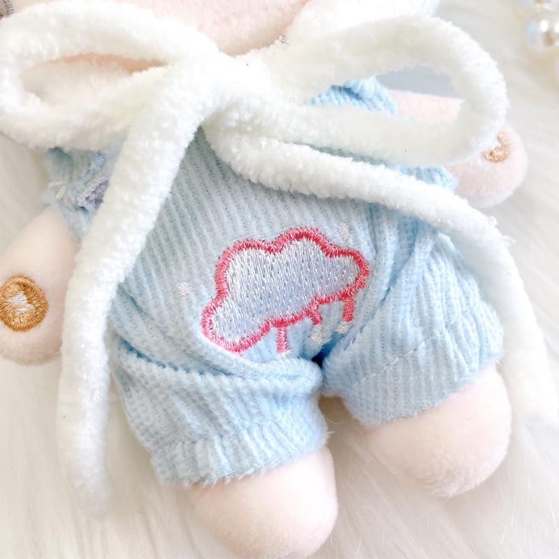 Kigurumi Cap & Clothes Set [for 10cm] Blue Plush Clothes Kigurumi Accessories Otaku Doll Mascot Costume [Used]