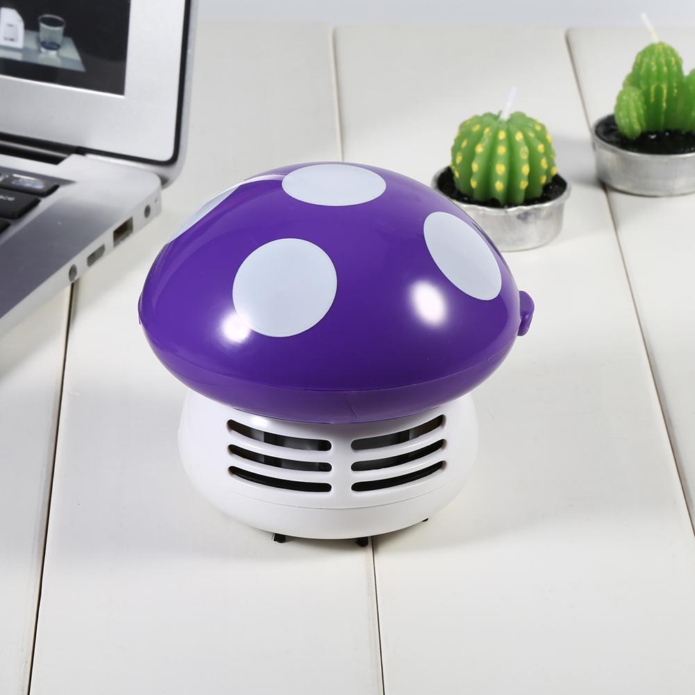 Cute   Mushroom Shape Desktop Keyboard Corner Dust Vacuum Cleaner Sweeper New (Red)