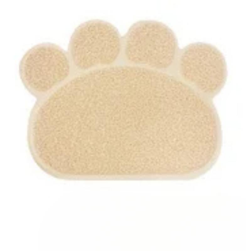 Anti-Haustier-Pfotenabdruck-Bodenmatte für Hunde und Katzen, Katzenstreumatte, Katzenstreu-Badewannenmatte, Katzenstreu-Toilette, rutschfeste Bodenmatte