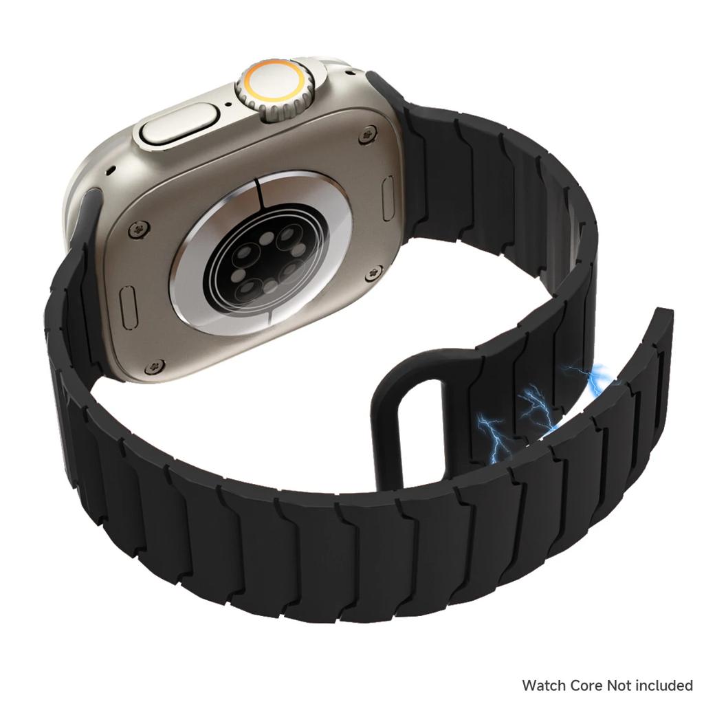 Silicone Magnetic Strap for Apple Watch Band Ultra 3 49mm Series 11 46mm 9/8/7 45 41mm Sport Bracelet IWatch 6 5 4 SE3 44mm 40mm