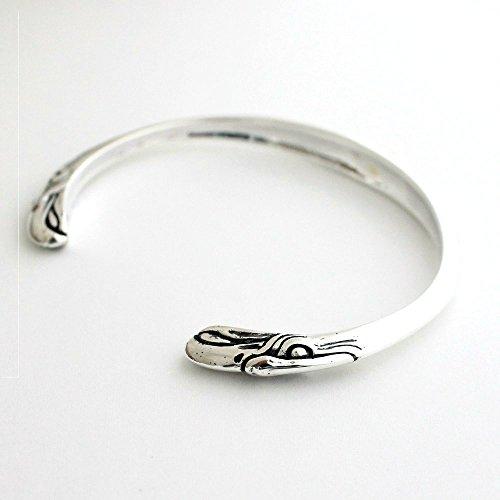 Carmelo: Men's Native American Eagle Bangle Bracelet in Silver (925)