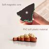 2026 New 3Pcs/set Christmas Fridge Magnet Set, 3D Tree Decor, DIY Soft Magnetic Sticker for Christmas, Refrigerator Decoration