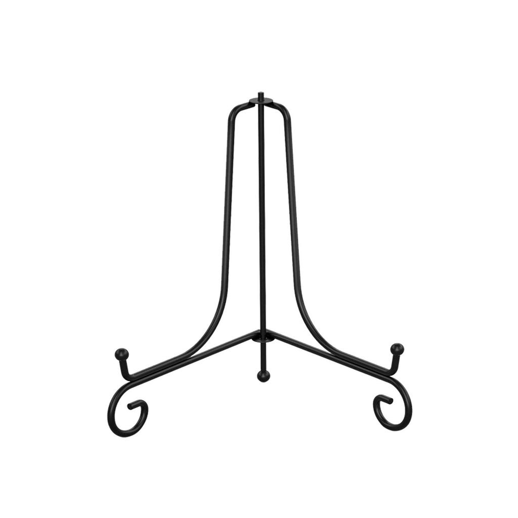 Wrought Iron Tea Cake Stand & Porcelain Plate Display Holder