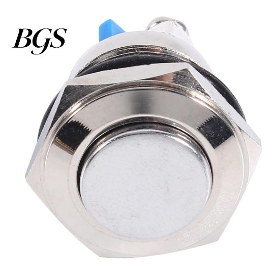 12V 16mm Waterproof Car Vehicle Metal Momentary Push Button ON/OFF Horn Switch