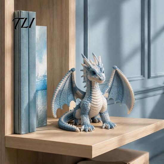 Creative Gifts for Craft Enthusiasts Flying Dragon Patchwork DIY Kit Collection, Handmade Animal Sewing Kit, Relaxing Crafting Kits Home Art