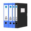 Trust 3 Pack Thickened Foldable Pp File Storage Boxes 25 35 55 75Mm Thickness Black Blue Office Document Contract Organizer