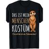 Meerkat Costume T-Shirt - Funny Meerkat Face with Meerkats, Casual Round Neck Tee for Themed Parties, Year-Round Wear & Gift, Machine Washable Black