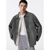 Veste chemise en jean à motif pour homme GXG
