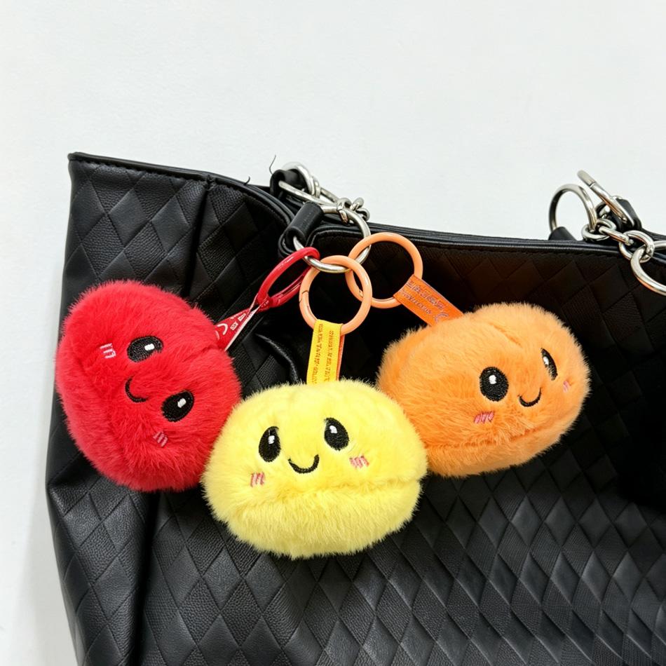 6 Style New Cute Steamed Bun Pendant Doll Bun Shaped Keychain Colourful Bag blind box Pendant Simple Daily Birthday Gift