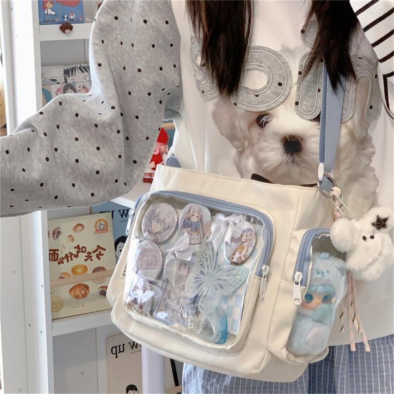 Japanese Ins New Highvalue College Style Fresh and Sweet Bar Pain Bag Girl Light Daily Messenger Bag