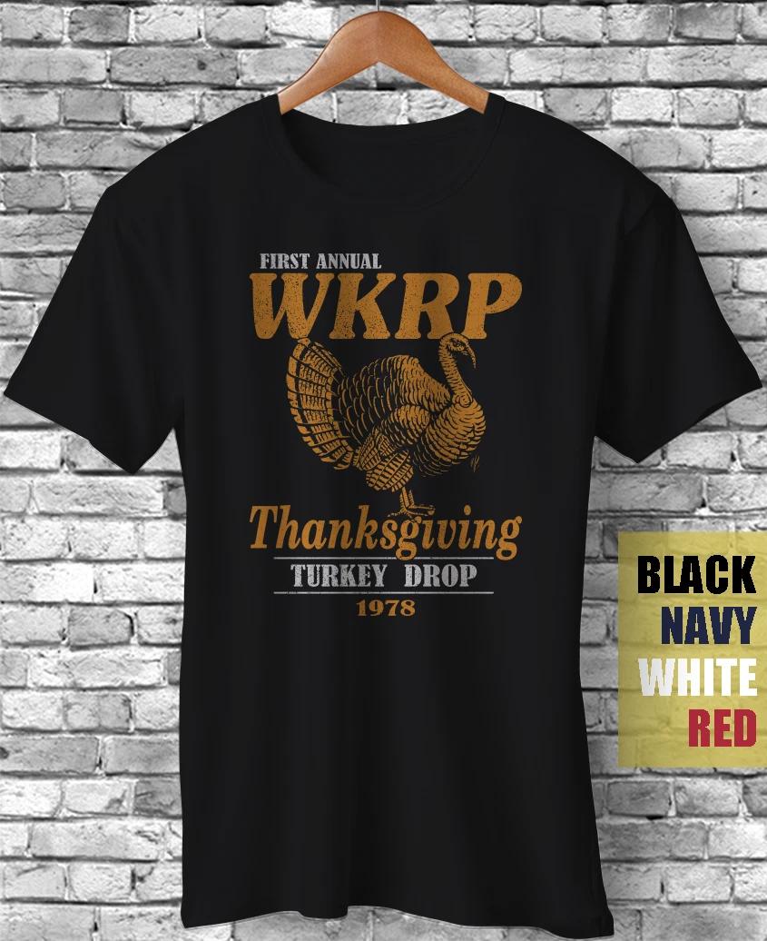 First Annual WKRP Thanksgiving Turkey Drop 1978 Cincinnati Vintage Gift T-Shirt M