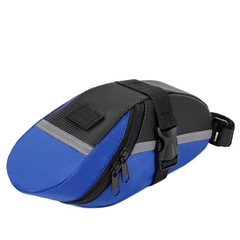 1 Pc Bicycle Saddle Bag Mountain Bike Tail Bag Bicycle Cushion Bag Folding Tail Bag Storage Bag Cycling Equipment Accessories