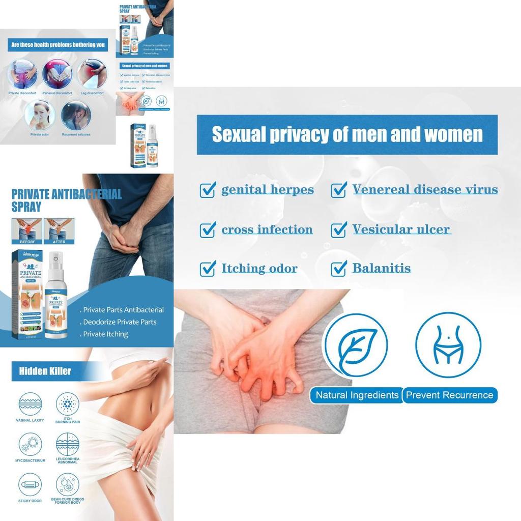 South Moon Skin Care Spray For Soothing Inner Thigh Itch With Deep Skin Repair Formula