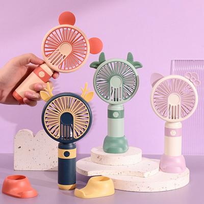 Convenient Desk Operated Long Fan 250mAh Battery Standby Time Keep Cool