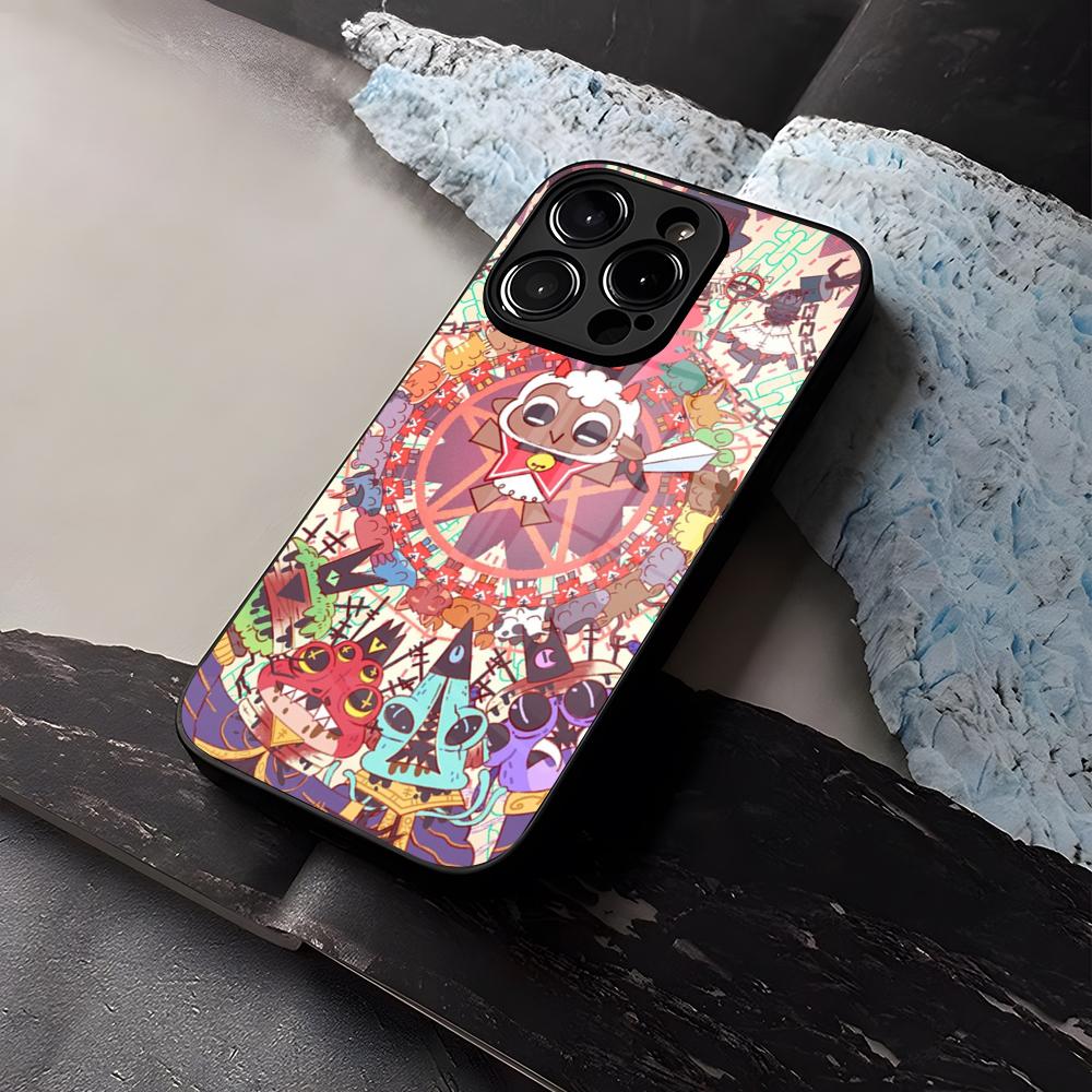 

Game Cult Of The Lamb Phone Case Tempered Glass For IPhone 16 13 14 12 15 11 Pro Max Plus Mini X XR SE2020 Coque iPhone 11 Pro