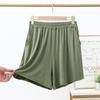 2022 Korean Style Modal Summer Pocket Shorts - Plus Size Loose Wide Leg Sleep Pants