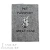 Great Dane I - Dog Passport Case, Document Case, Gift for the Traveller from the Art-Dog Brand