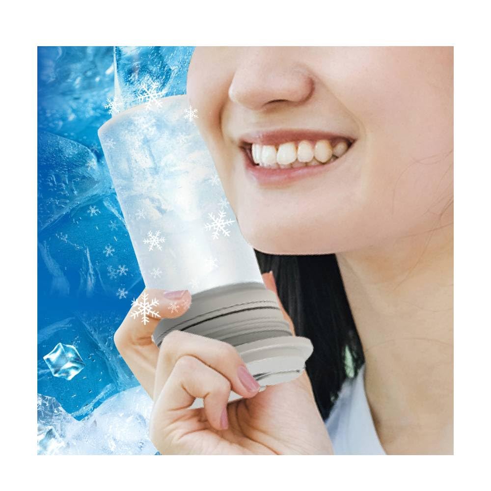 

seathestars Portable Ice Vacuum Keeps Neck Ice Thermos-Style Pack, Compact, Insulated, Cold, Pack, Long-Lasting Cooling, 0.12L серый