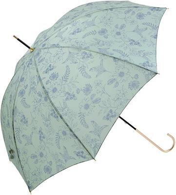 Ponieważ Długi Parasol Roślinny UV, 58cm, Ochrona, Kwiat, Zielony, B-133719