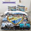 Málaga C.F. Poster Set Biancheria da Letto Trapunta Copripiumino Federa Decorazione per la Casa Regalo di Compleanno (1 * copripiumino + 2 * federa, senza nucleo)