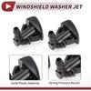2pcs Windshield Washer Nozzle for Dodge Charger 2011-2018 for Chrysler 300 Front Windshield Spray Nozzles Wiper Spray Washer Jet No.5182327AA Black