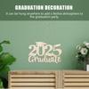 Wooden Graduation Ornament Hanging Sign DIY Blank Cutout for Personalization Grad 2025 Photo Booth Door Wall Decor Party