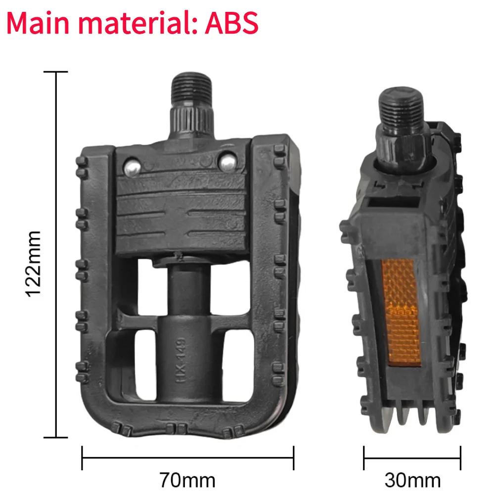 Mountain Bike Pedals Ultralight Aluminium Alloy Reflector Bicycle Flat Pedals