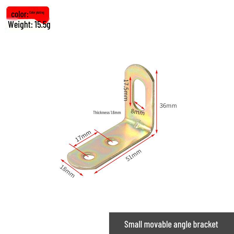 

Регулируемый 90° L-образный кронштейн для полки для поддержки мебели и перегородок