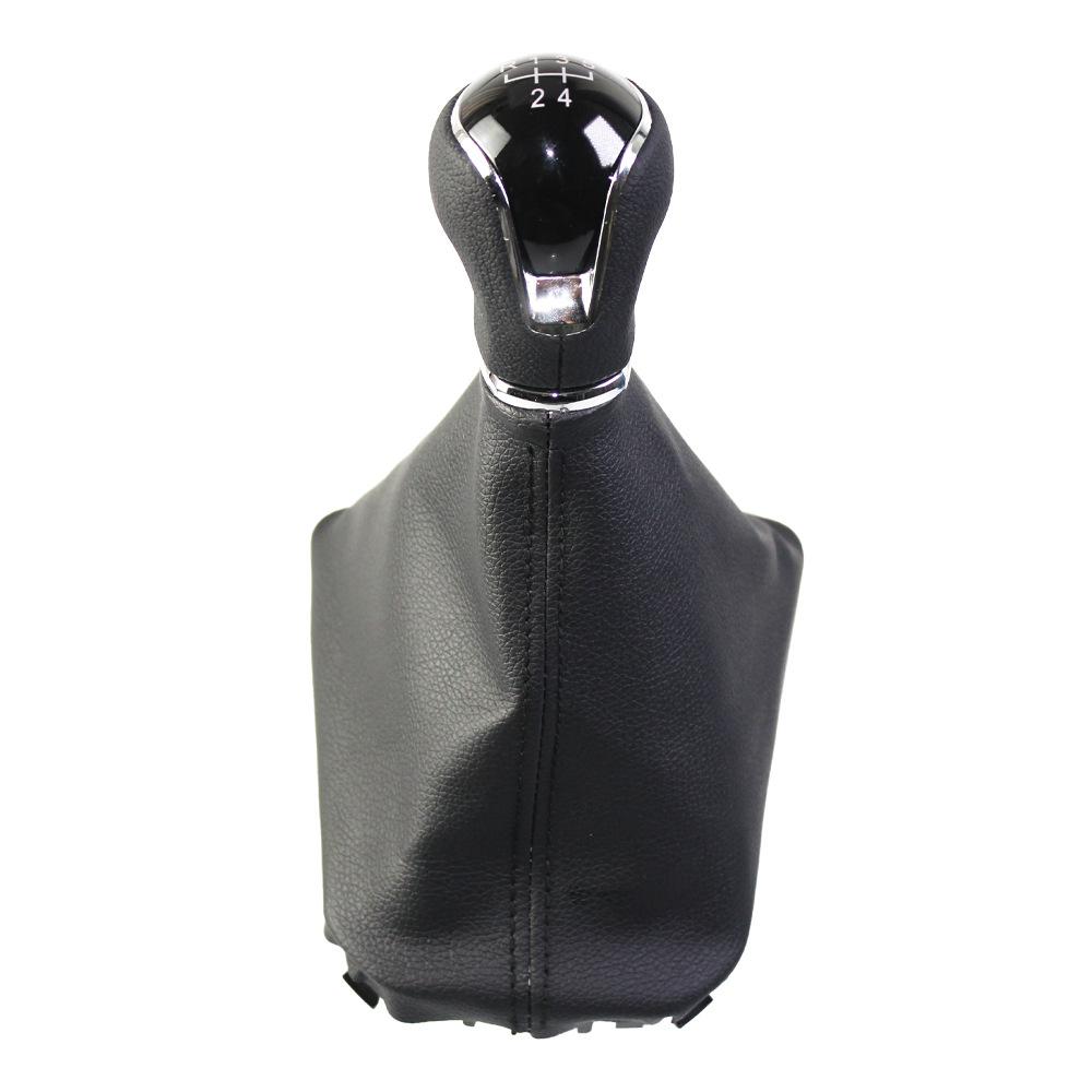5 / 6 Speed Gear Shift Knob with Leather Shifter Gaiter Boot Cover 6F0711113N for SEAT Ibiza V 6F / Arona KJ 2017-2025 LHD 5 Speed