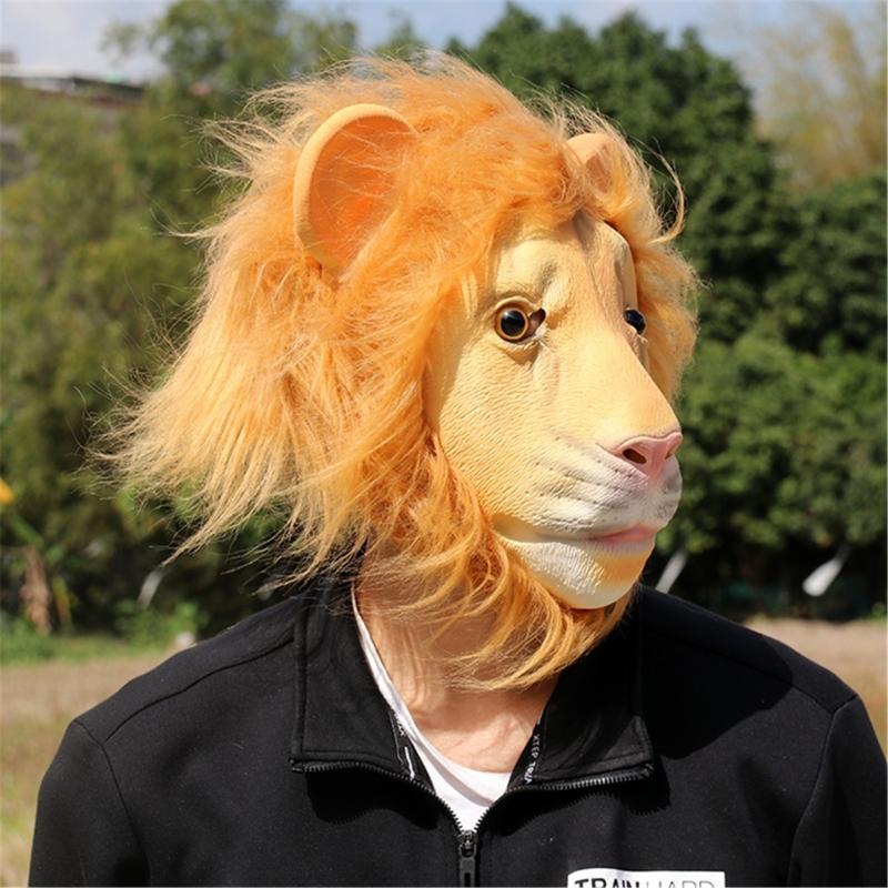 Halloween Dress Up Mask Full Head Animal Cosplay Mask for Women Man Halloween Dress Up Cosplay Carnivals
