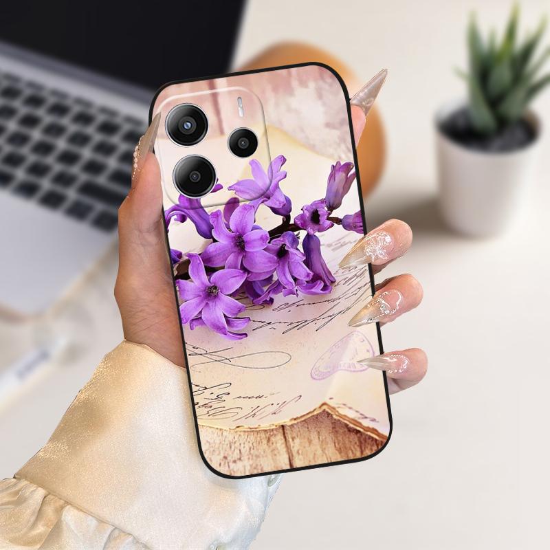 Phone Case For Redmi Note14 Silicone TPU Phone Coque Cover Cases For Redmi Note 14 4G Fashion Soft Protective Bumper Fundas Bags