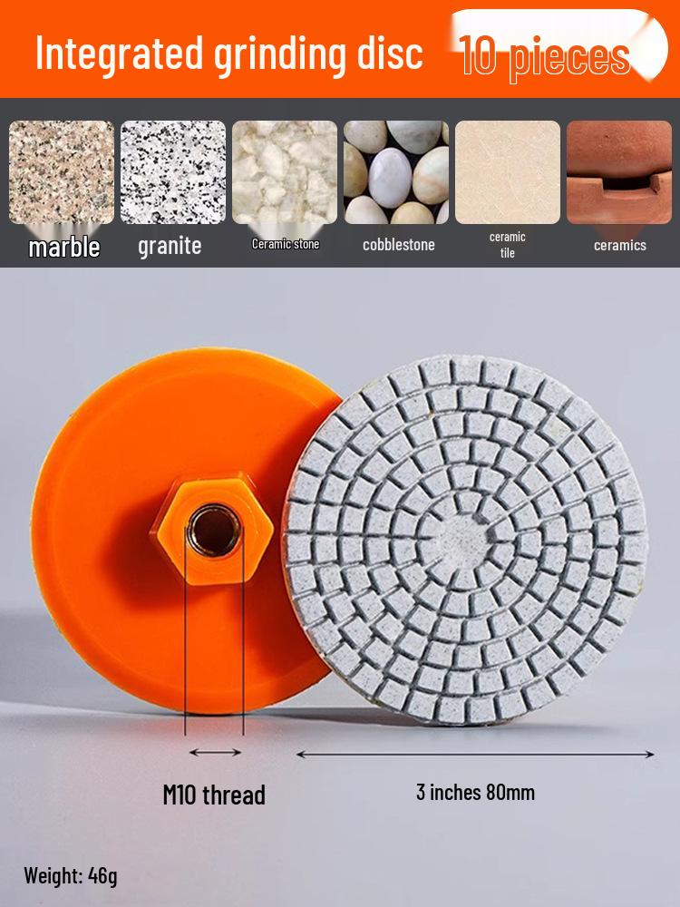 Tile Trimmer & Edger: Integrated Grinding & Polishing Disc for Beveling