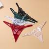 Women's erotic embroidered lace underwear, pure cotton thong, sexy tight T-shirt, strapped girls, sexy sexy