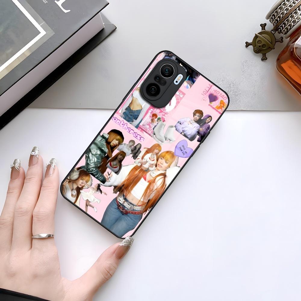 

Female Rapper Ice Spice Phone Case for Xiaomi 15 14 13 12 Mi 11 Pro ultra Lite glass Cover Xiaomi 12T Pro
