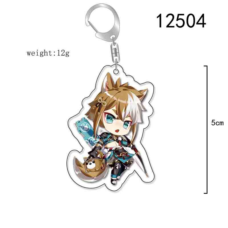 Raiden Shogun & Yae Miko Genshin Impact Acrylic Keychain