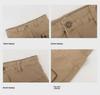High-Waisted Khaki Denim Mini Skirt - Retro Style, Slim Fit, Summer Essential.