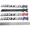 1Pcs SHITBOX Truck Exterior Emblems 3D Badge Sticker Decal Compatible with Universal Cars (Chrome Red)