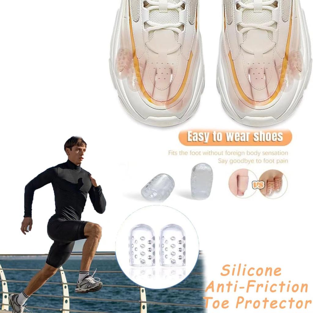 20pcs Toe Protectors Silicone Gel Caps for Corns Calluses Blisters Pain Relief, Soft Toe Sleeves Cushions