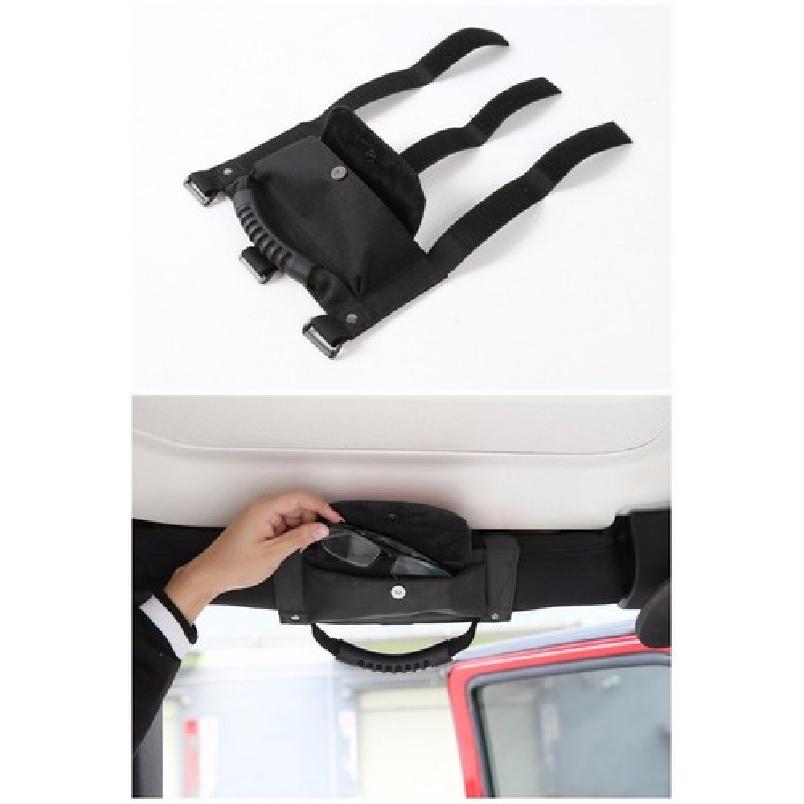 Roof handle storage bag For Jeep Wrangler JK 2007- 2017 Black
