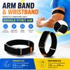 Nylon Woven Bicep Strap Compatible with Google Fitbit Air Strap Fitness Tracker Replacement Wristband for Google Fitbit Air Band