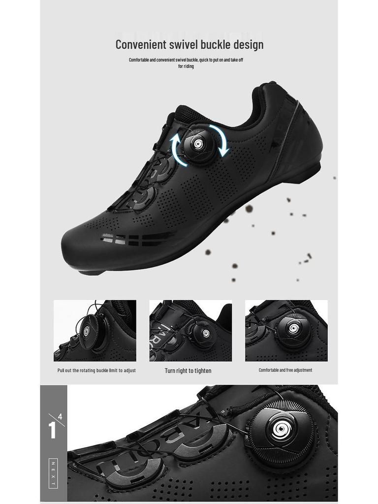 Andningsbara unisex cykelskor med power-assistans och spänne för landsväg & berg