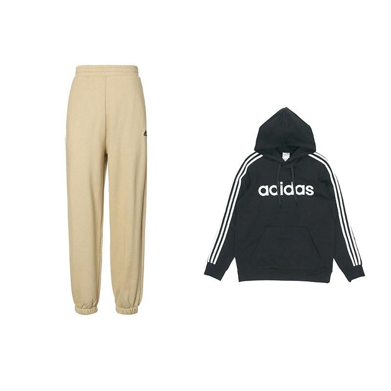 

Adidas Retro Pullover Hoodie Long Sleeve Top Warm Outdoor Casual Sports Pants Sweatshirt Set Men Set /DQ3096+IV7609 M