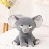 Big Ears Listening Baby Elephant Plush Toys Cozy Fluffy Siting Cartoon Elephant Doll Cuddly Kids Appease Doll Birthday Gift