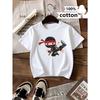 European Sizes Boys' T-Shirt Action Pose Sword Red, Ideal for Outdoor Activities, Soft Knitted Top, Comfortable And Breathable