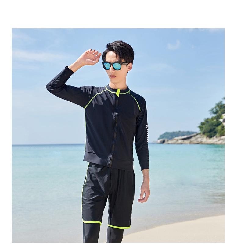 Men's Long Sleeve and Pants Snorkeling Wetsuit Set - Customizable Jellyfish Protection.