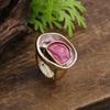 New enamel color hollow ring elastic zinc alloy ring women's simple geometric oval diamond ring